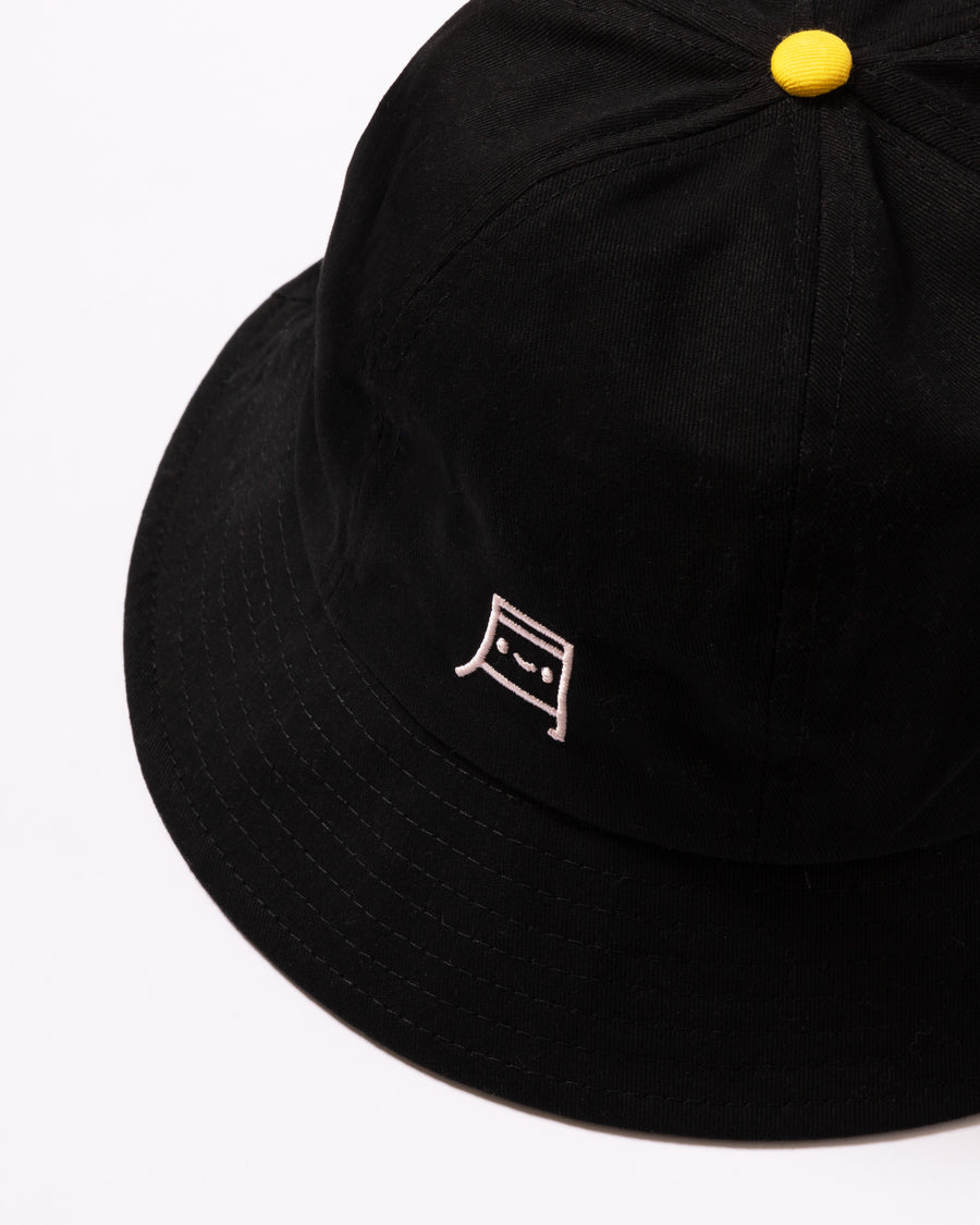 Smiley Embroidered Bucket Hat